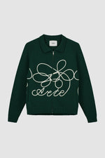 Pull en maille avec logo fleuri