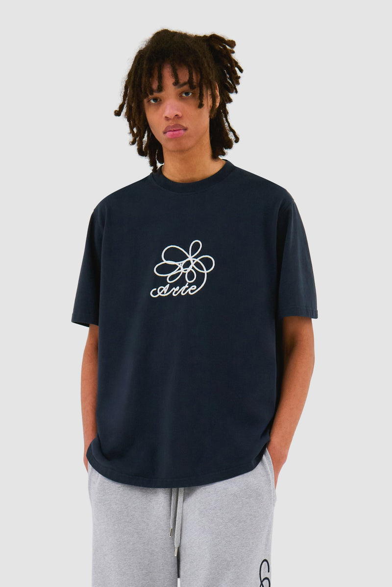 T-shirt brodé de fleurs