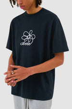 T-shirt brodé de fleurs