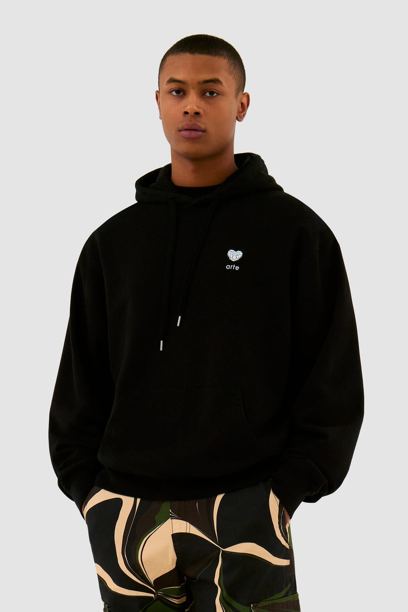 Sweat à capuche à fleurs en forme de cœur
