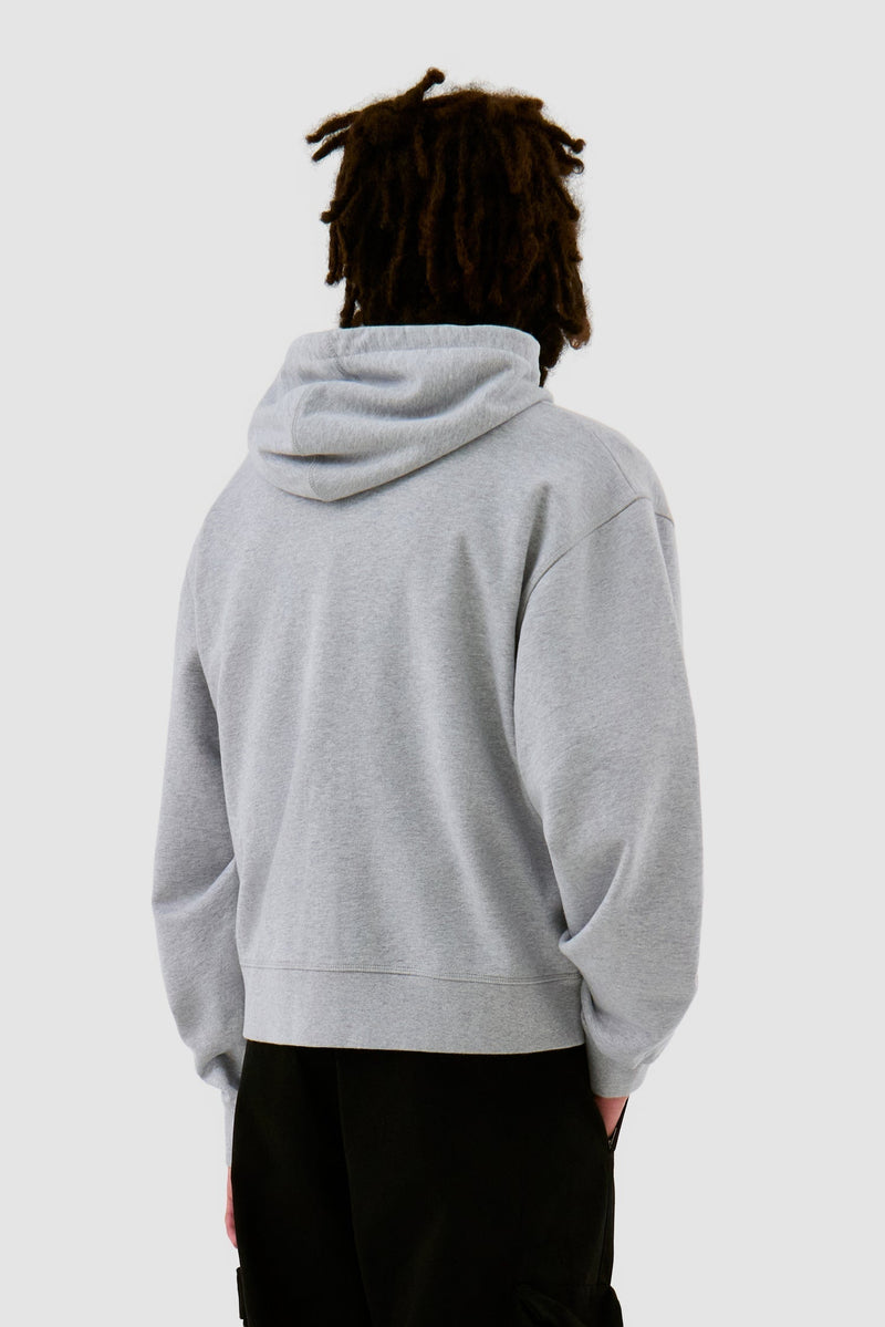Sweat à capuche zippé avec logo fleuri
